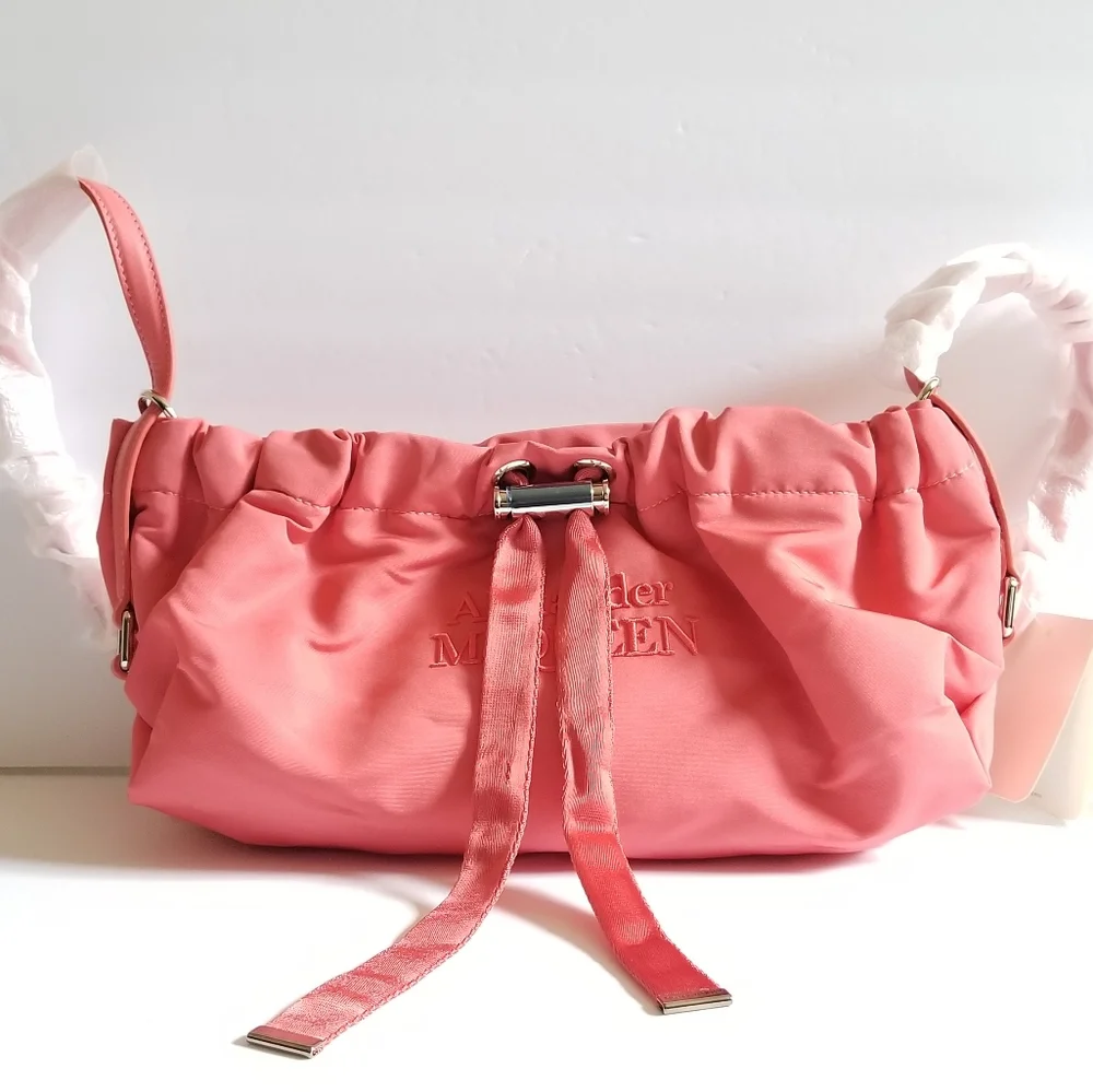 Alexander McQueen Mini Crossbody Bag Coral - Picture 5 of 10